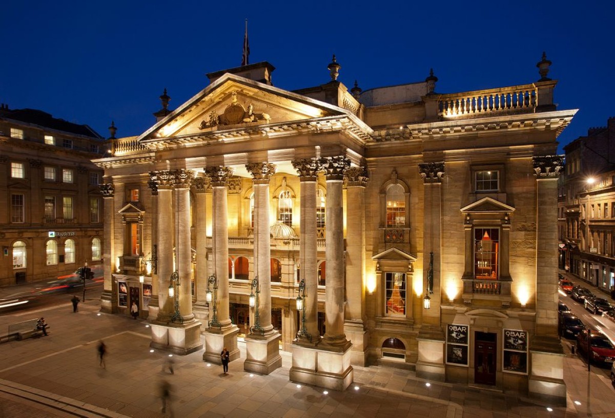 Newcastle Theatre Royal at night